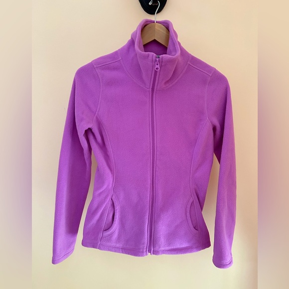 Old Navy Fleece Zip-Up Jacket | X-Small | Electric Purple 🔥💜 - Picture 1 of 6